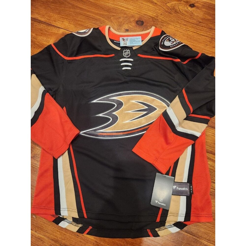 Fanatics NHL Anaheim Ducks Breakaway Black Home Jersey Men’s Size M NWT